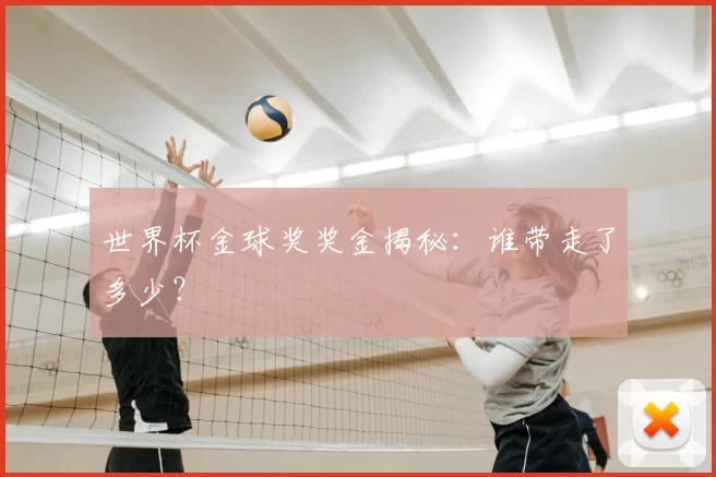 世界杯金球奖奖金揭秘：谁带走了多少？